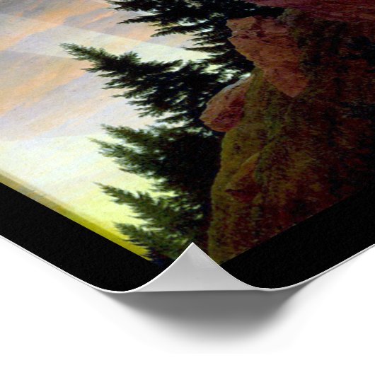 Kreuz in den Bergen, Friedrich Poster (Ecke)