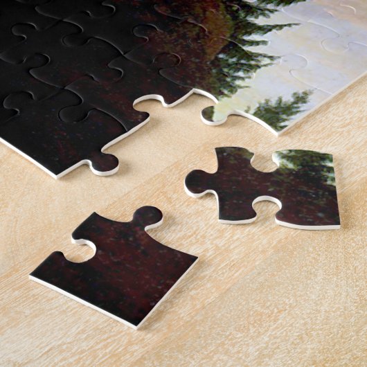 Kreuz in den Bergen, Friedrich Puzzle (Seite)