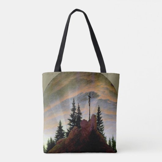 Kreuz in den Bergen, Friedrich Tasche (Rückseite)