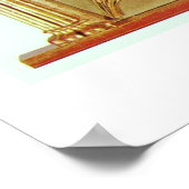 Kreuz in den Bergen von Caspar David Friedrich Poster (Ecke)