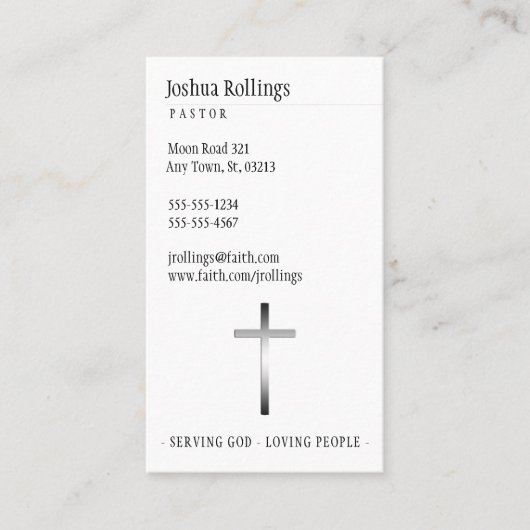 Kreuz | inspirierend visitenkarte (Vorderseite)