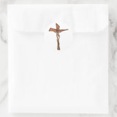Kreuz Jesus Christus cross Christ Runder Aufkleber (Tasche)