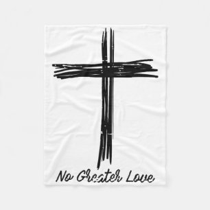 Kreuz Keine Größere Liebe Ostern Jesus Religiöse M Fleecedecke