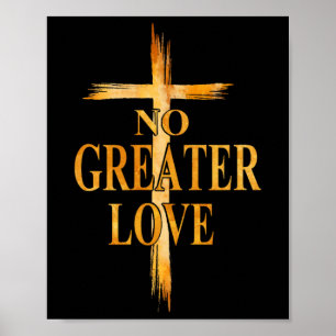 Kreuz Keine Größere Liebe Ostern Jesus Religiöse M Poster