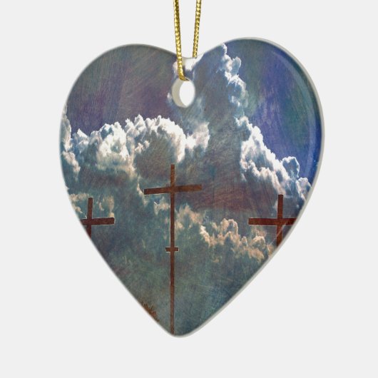 Kreuz Keramik Ornament (Links)