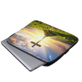 Kreuz Laptopschutzhülle (Vorne Knopf)