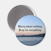 Kreuz, mach dir Sorgen um nichts.Betet für.. Magnet (Vorderseite/Rückseite)