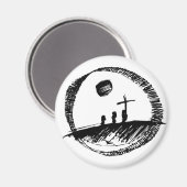 Kreuz Magnet (Vorderseite/Rückseite)