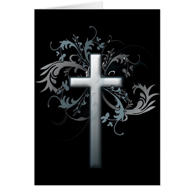 Kreuz mit Blumengraphiken (Vorne)