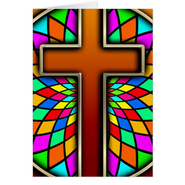 KREUZ MIT BUNTGLAS (Vorne)