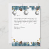 Kreuz mit Candy Canes und Poinsettia, Weihnachten (Rückseite)