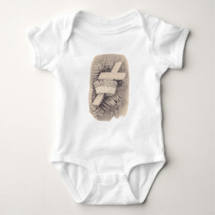 Kreuz mit Krone und Sieg Baby Strampler