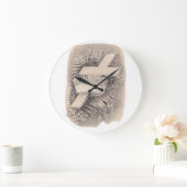 Kreuz mit Krone und Sieg Große Wanduhr (Zuhause)
