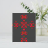 Kreuz mit roter Verzierung (Stehend Vorderseite)