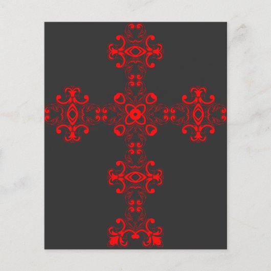 Kreuz mit roter Verzierung (Vorderseite)
