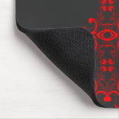 Kreuz mit roter Verzierung Mousepad (Ecke)