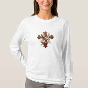Kreuz mit Tauben – Christlicher Glaube Inspirieren T-Shirt
