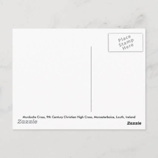 Kreuz Murdochs 9. Jahrhundert, Irland Postkarte (Rückseite)