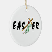 Kreuz Ostern Jesus Keramikornament (Rechts)