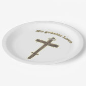 Kreuz Pappteller (Schrägansicht)