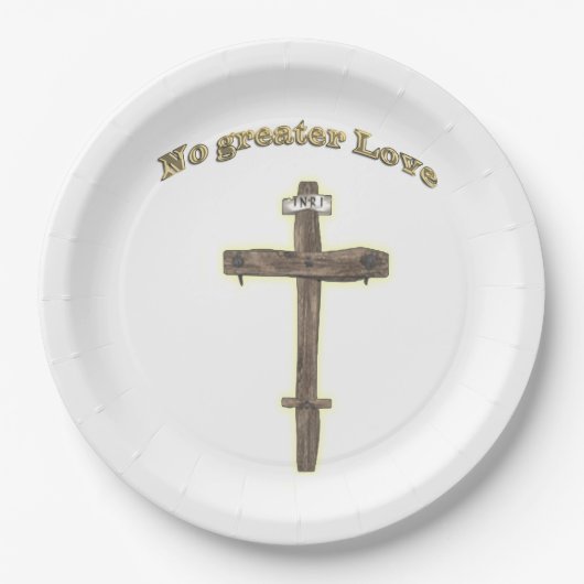 Kreuz Pappteller (Vorderseite)