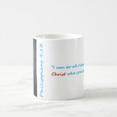 Kreuz-/Phil-4:13-Tasse Kaffeetasse (Mittel)