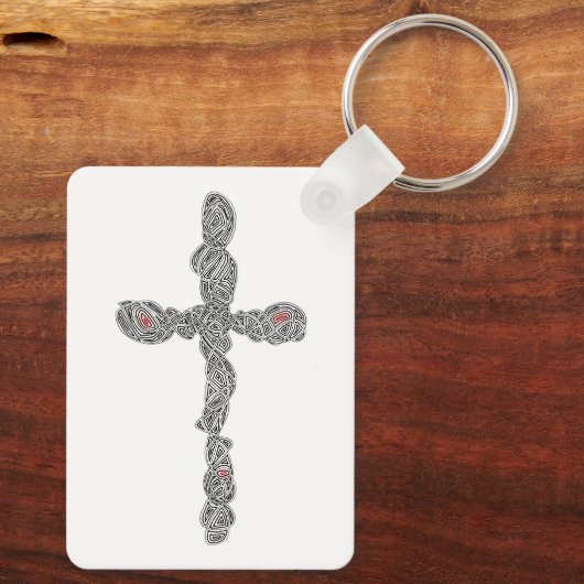 Kreuz Schlüsselanhänger (Rückseite)