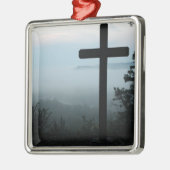 Kreuz Silbernes Ornament (Links)