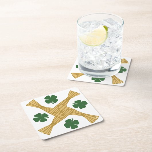 Kreuz St. Brigids Rechteckiger Pappuntersetzer (Vor Ort)