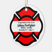 Kreuz St. Florians (Art 2) Keramik Ornament (Links)