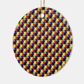 Kreuz - Tetris - Retro Keramik Ornament (Links)