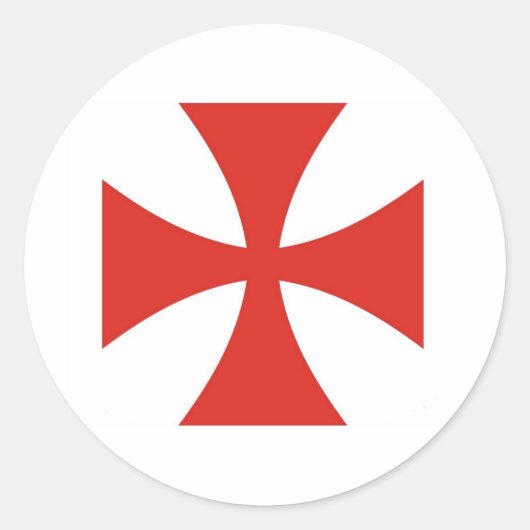 Kreuz tritt runder aufkleber (Vorderseite)