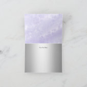 Kreuz-u. Spitze-Bogen-lila Taufe danken Ihnen zu Dankeskarte (Innenseite)