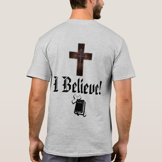 Kreuz und Bibel T-Shirt (Rückseite)