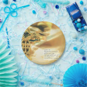 Kreuz-und Bibel-Zitat - Christentum Pappteller (Party)