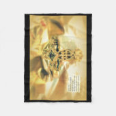 Kreuz und Bibelangebot - Christentum Fleecedecke (Vorderseite)