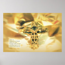 Kreuz und Bibelangebot - Christentum Poster