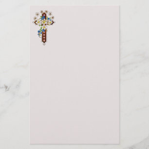 Kreuz und Blume Briefpapier