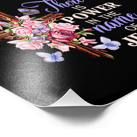 Kreuz und Blume Power im Namen von JES Fotodruck (Ecke)