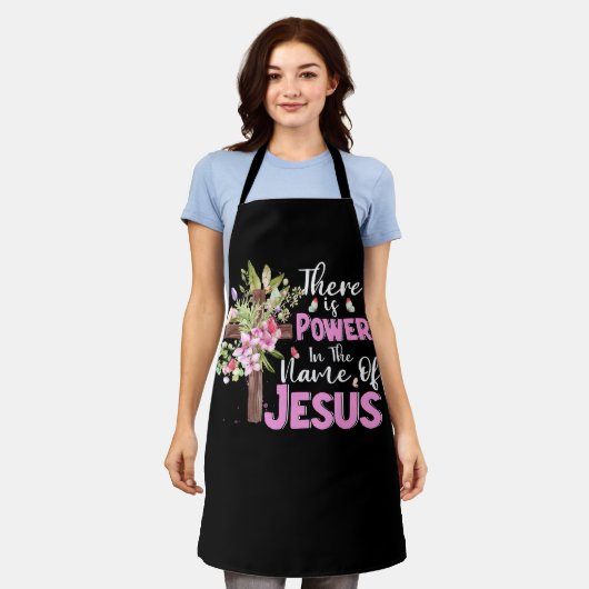 Kreuz und Blume Power im Namen von JES Schürze (Getragen)