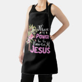 Kreuz und Blume Power im Namen von JES Schürze (InSitu)