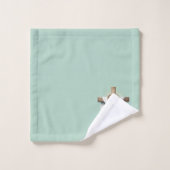 Kreuz- und Blumen-Badehandtuch-Set Badhandtuch Set (Waschlappen)