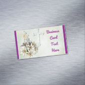 Kreuz und Blumen Magnetische Visitenkarte (Beispiel)