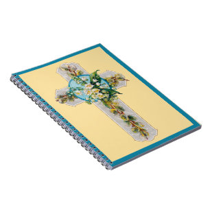 Kreuz und Blumen von 1910 Notizblock