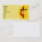 Kreuz und Flamme Visitenkarte (Vorne/Hinten)