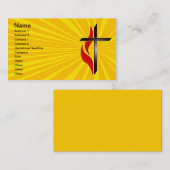 Kreuz-und Flammen-Visitenkarten Visitenkarte (Vorne/Hinten)