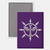 "Kreuz- und Flügel-Emblem" Magnet (Vorderseite/Rückseite)