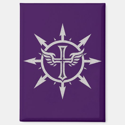 "Kreuz- und Flügel-Emblem" Magnet (Vorderseite)