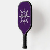 Kreuz und Flügel Emblem Pickleball Schläger (Links)