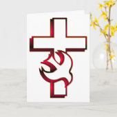 Kreuz und Heiliger Geist / Heiliger Geist Karte (Gelbe Blume)